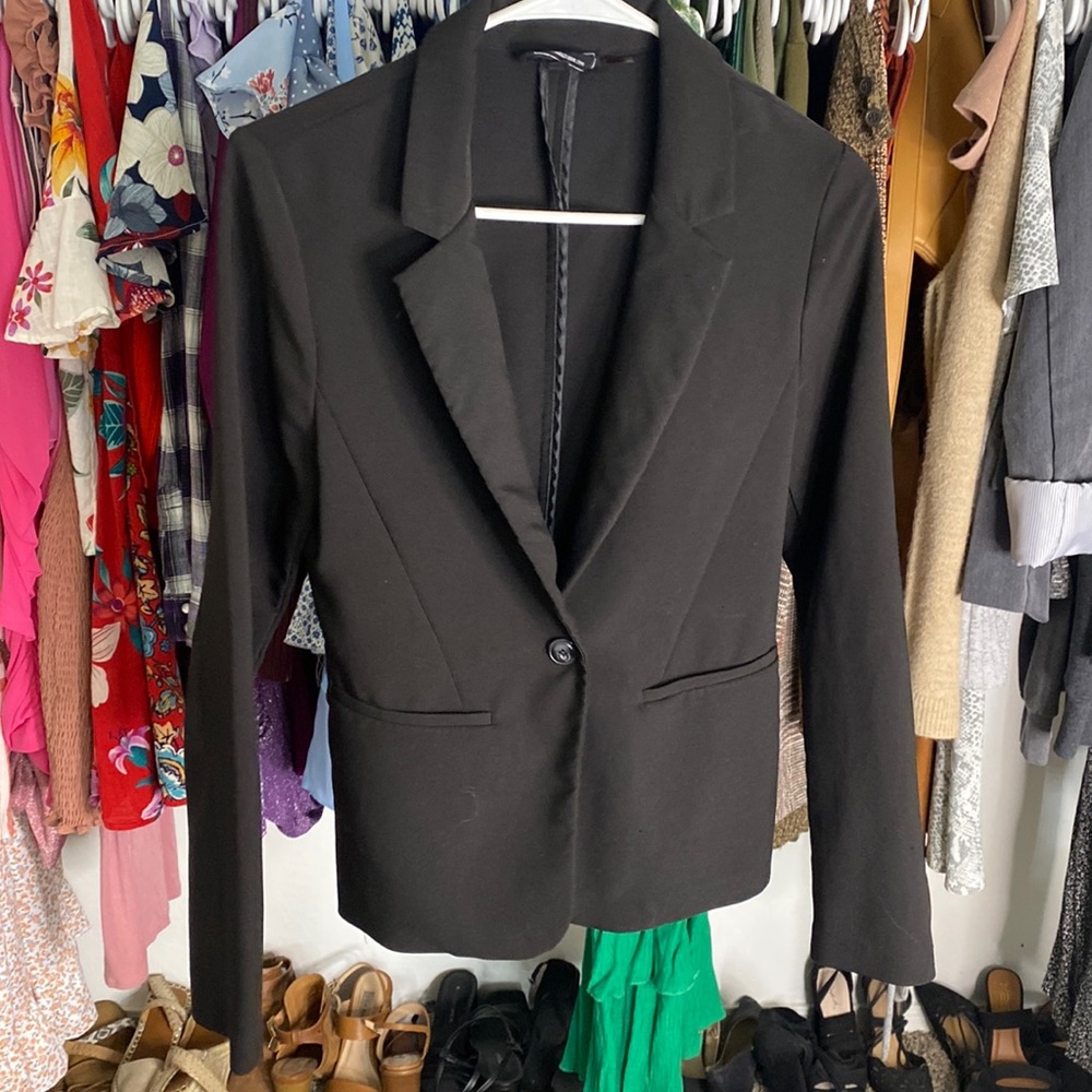 Black Buttoned Blazer | Size : S